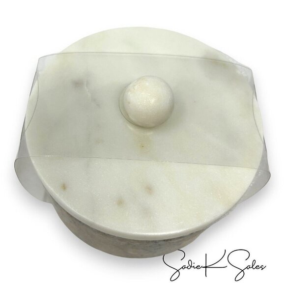 Round Marble Decorative Box with Knob Lid - Threshold Studio McGee, Target 2024 - Picture 7 of 8